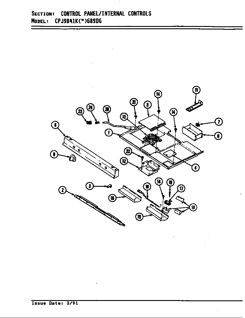 Hardwick CPJ9841KW689DG internal controls diagram