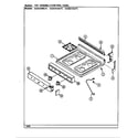 Crosley CG3231XRA top assembly diagram