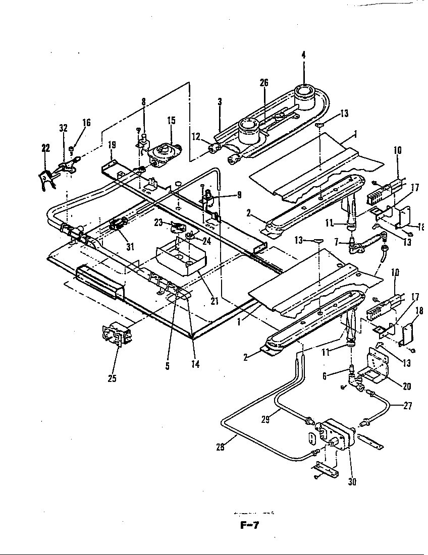 Magic Chef S64F-3CKXW gas controls diagram