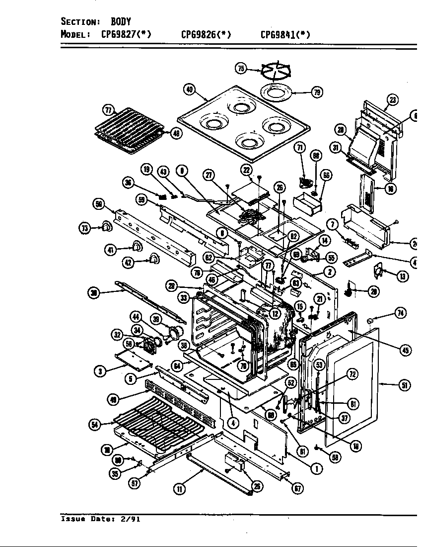 Hardwick CPG9827A569A body diagram