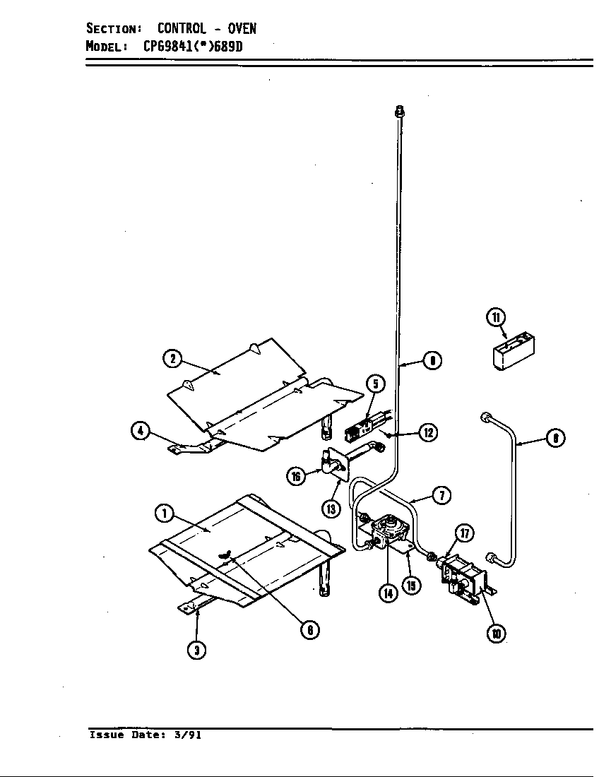 Hardwick CPG9841A689DQ control (oven) diagram