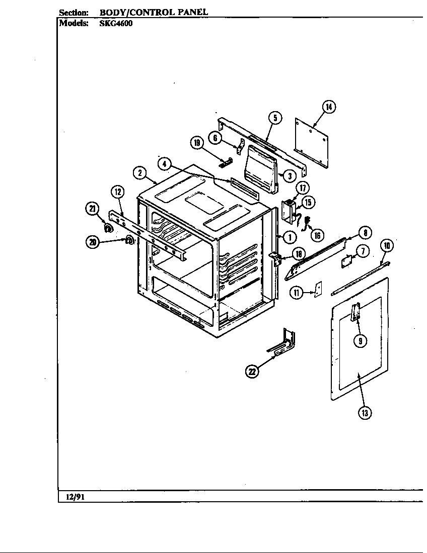 Hardwick SKG4622MGA639R body diagram
