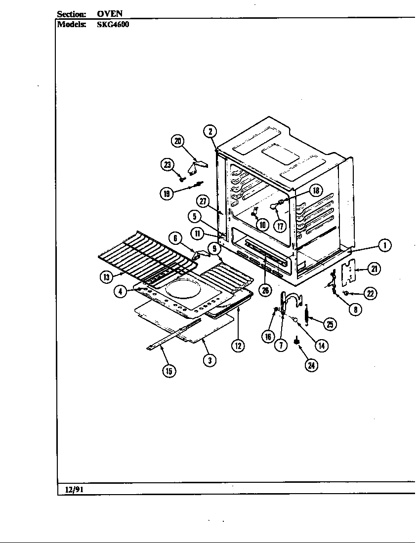 Hardwick SKG4622MGA639R oven diagram