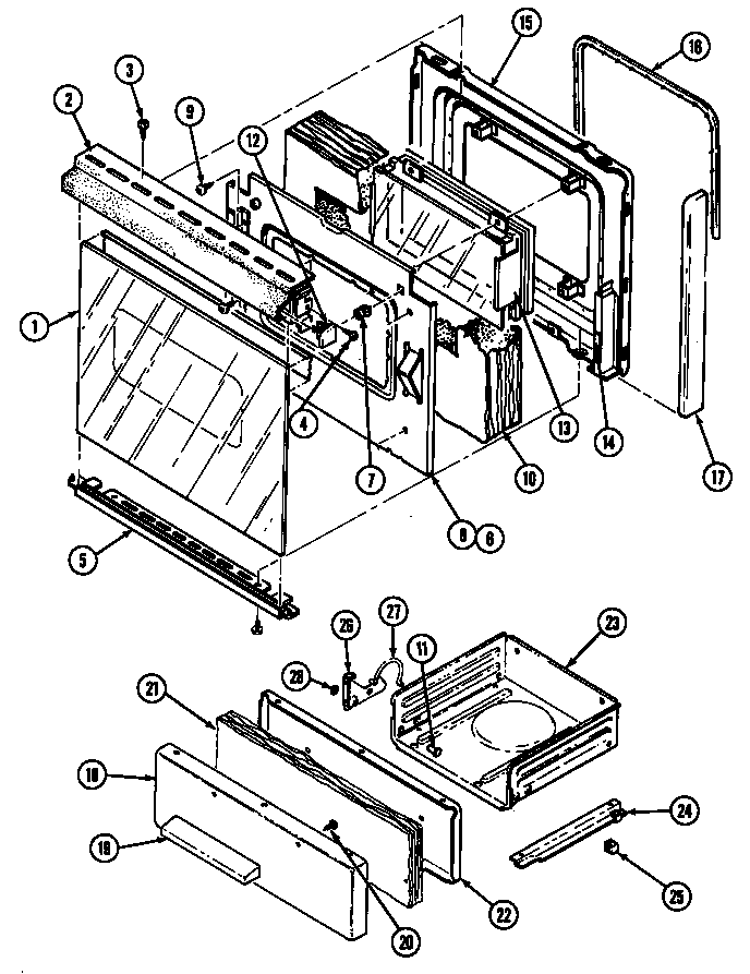 Hardwick H3131WTW door/drawer (h3131xt*) (h3131xta) (h3131xtw) diagram