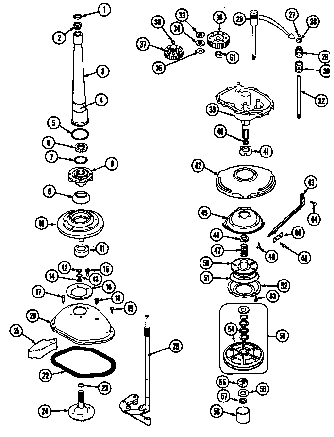 Crosley CW20T6A transmission diagram