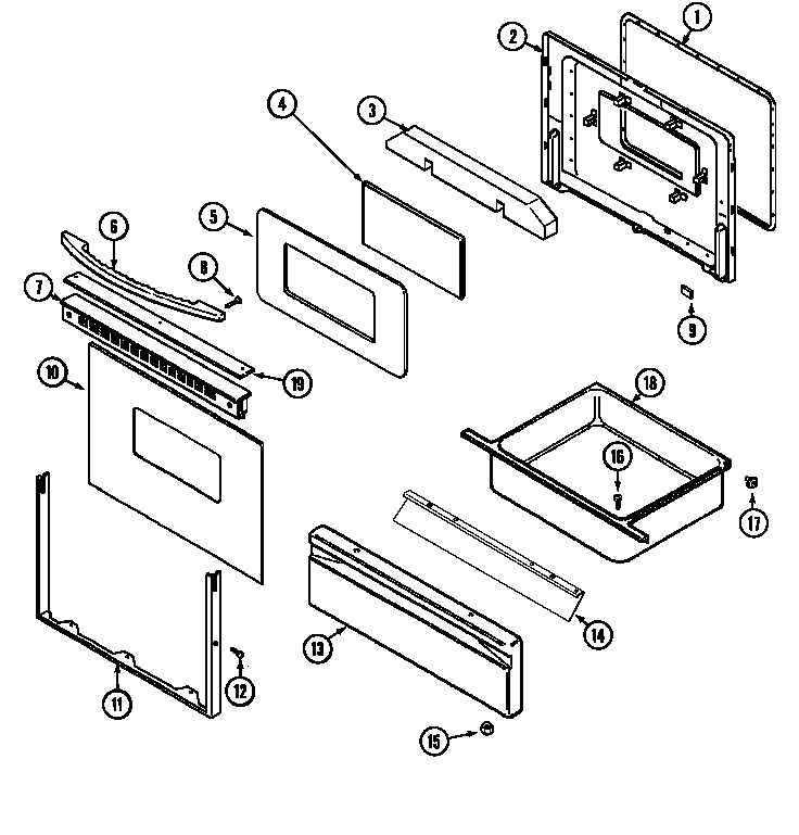 Hardwick H3231XUW door/drawer diagram