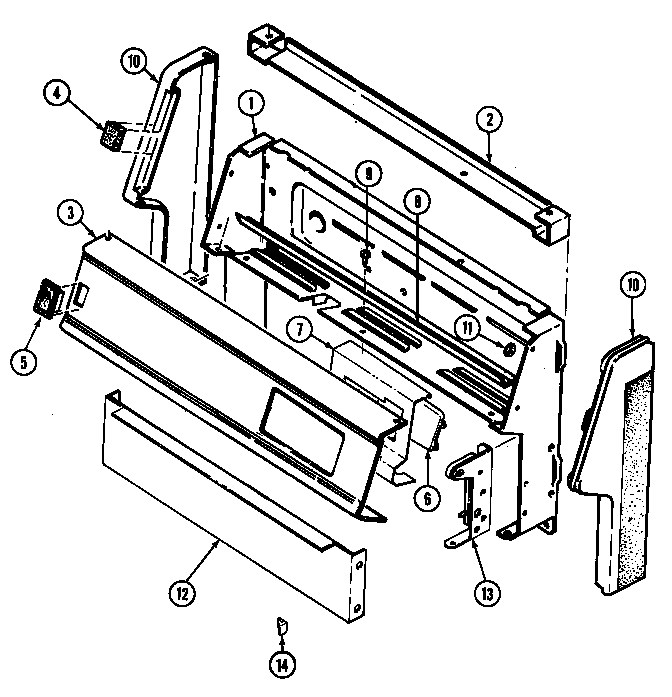 Hardwick H3177XUW control panel diagram
