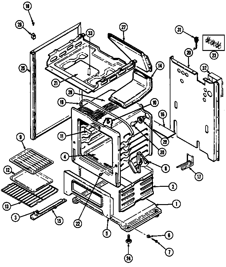 Hardwick H3177XUW body diagram