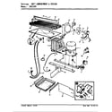 Crosley CNT15V5/AC13A unit compartment & system diagram