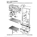 Crosley CNT15V5/AC13A fresh food compartment diagram