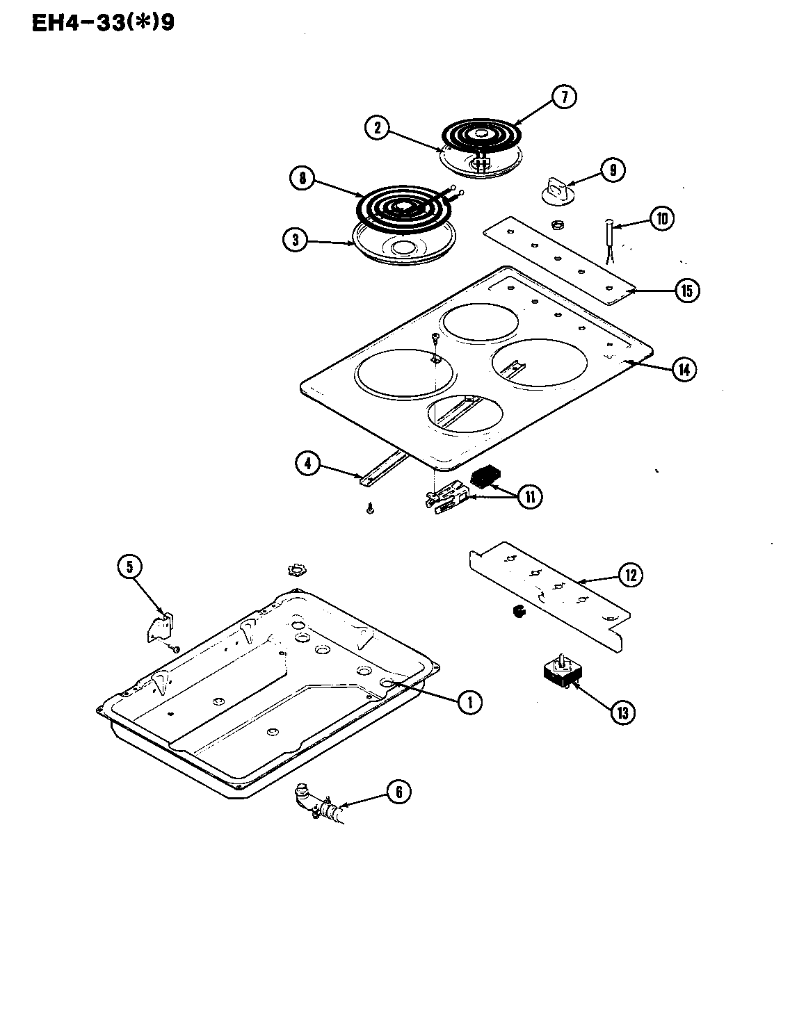Hardwick EH4-33A9 top assembly diagram