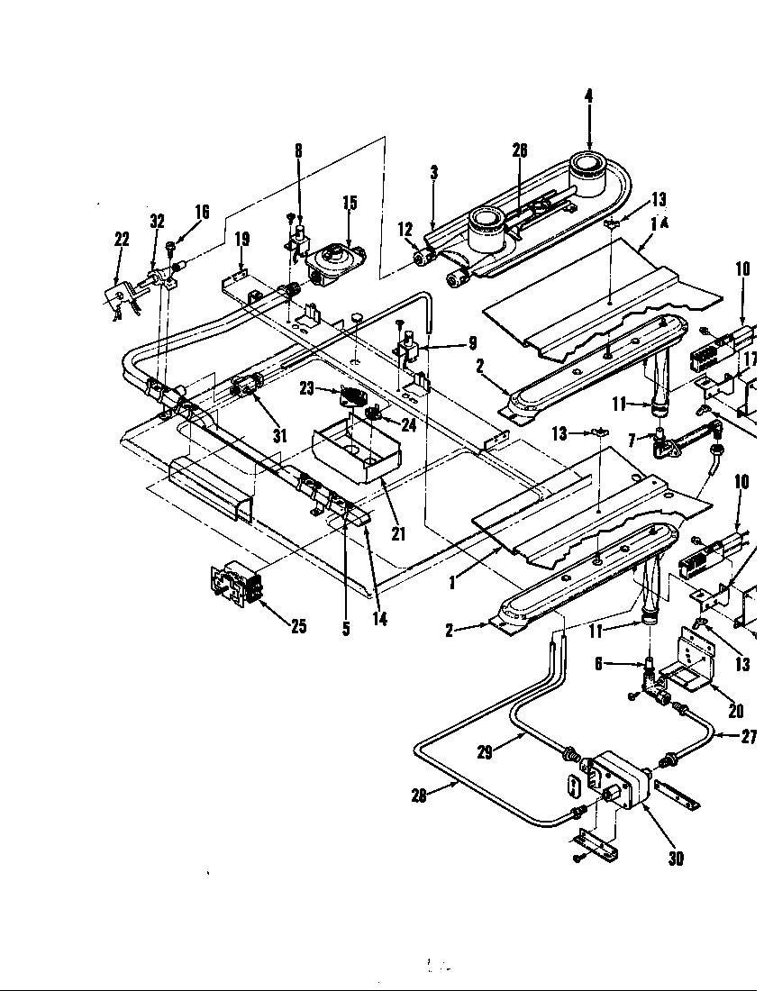Magic Chef B34GA-2CKXW-DD gas controls diagram