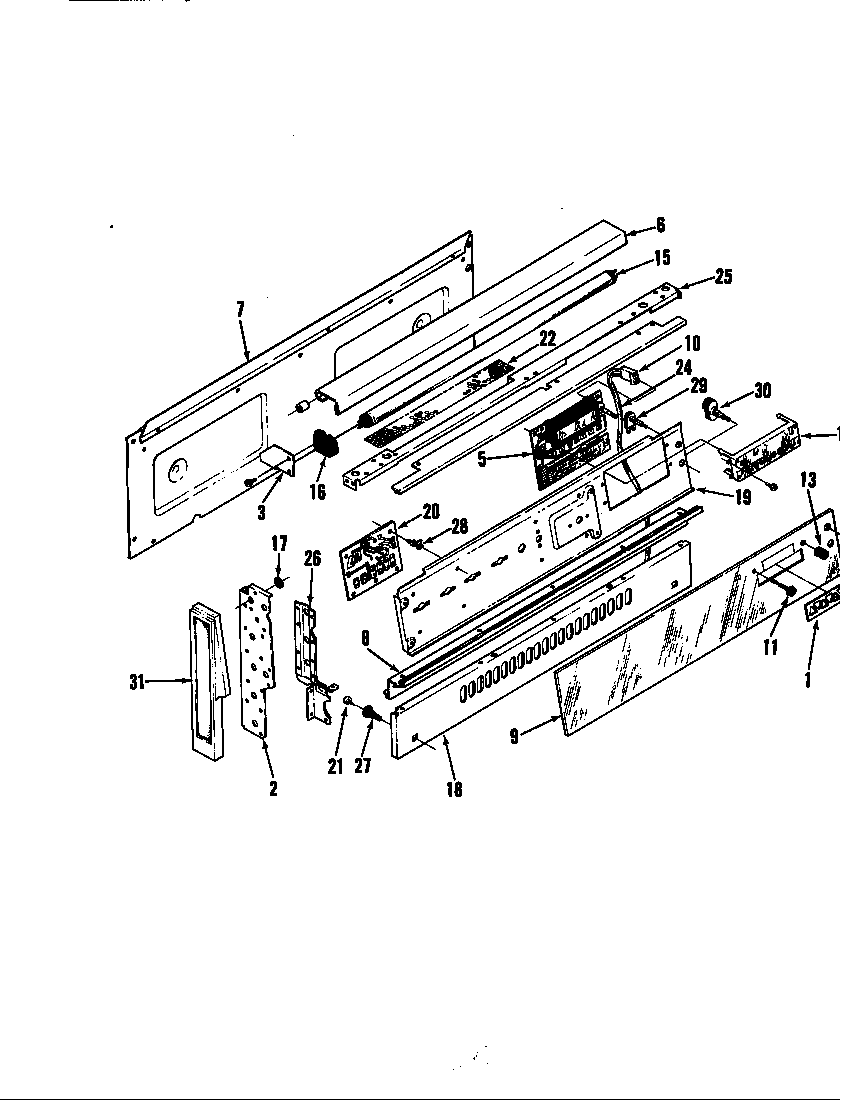 Magic Chef S34GN-4TKXW control panel diagram