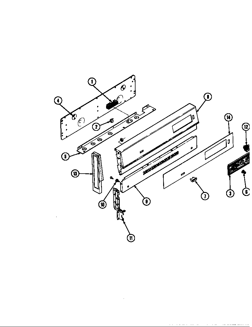 Magic Chef B34GA-92CKXW-ON control panel diagram