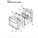 Magic Chef 91FA-4KX door (lower) (91f-4kx) (91fa-4kx) diagram
