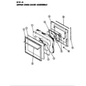 Magic Chef 91FA-4KLX door (upper) (91f-4klx) (91fa-4klx) diagram