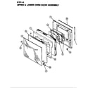 Magic Chef 91FA-4KLX door (upper & lower) (91fn-4klx) diagram