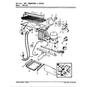 Crosley CNT17R5/7D63A unit compartment & system diagram