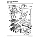 Crosley CNT17R5/7D63A fresh food compartment diagram