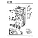 Crosley CNT17R5/7D63A doors diagram
