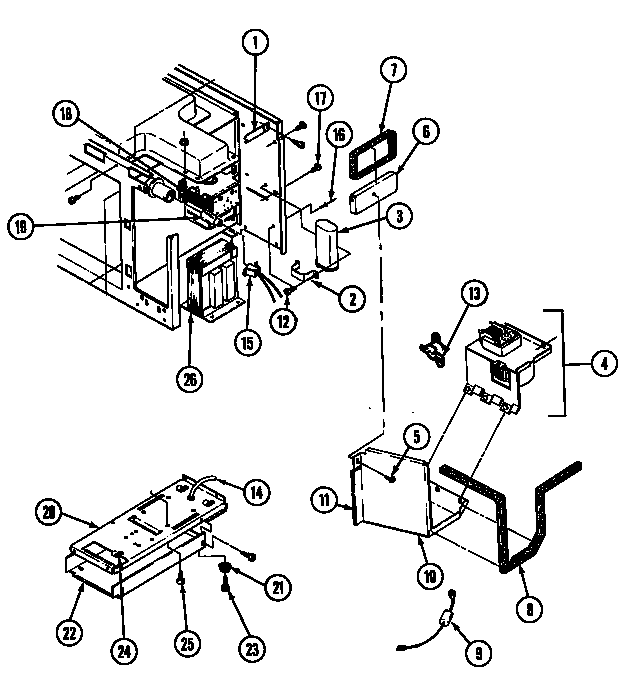 Maytag DM46H-14B-R internal controls diagram