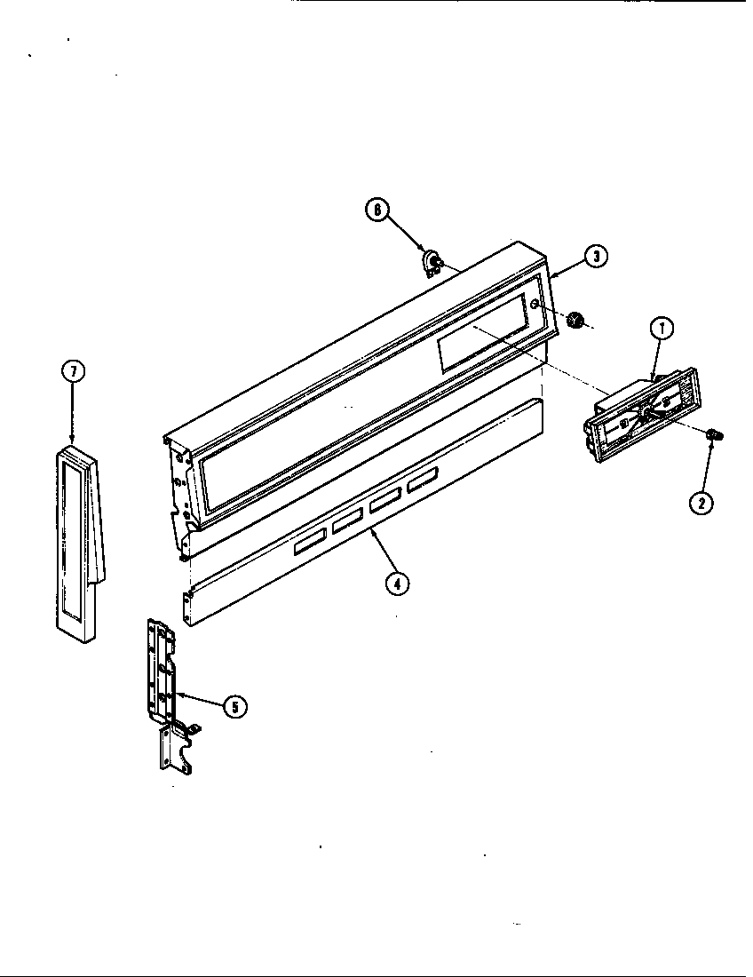 Magic Chef B31FY-7 control panel diagram