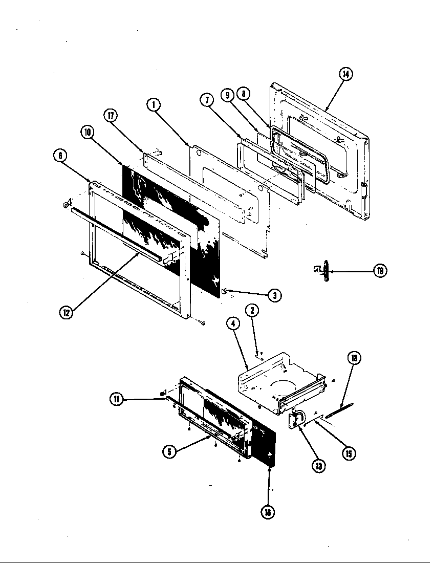 Magic Chef 31FK-7-02 door diagram