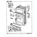 Crosley CNT15W4A/BC11E doors diagram