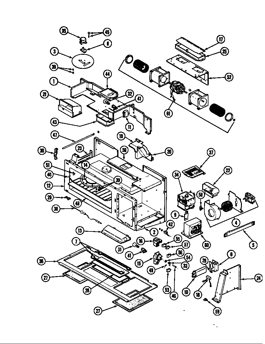 Hardwick CG8422MW729RG base & oven cavity (vm11a-89) diagram