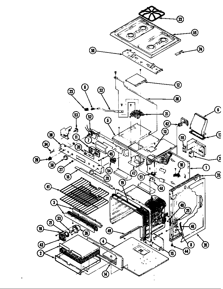 Hardwick CPG8441W719DG lower oven body diagram