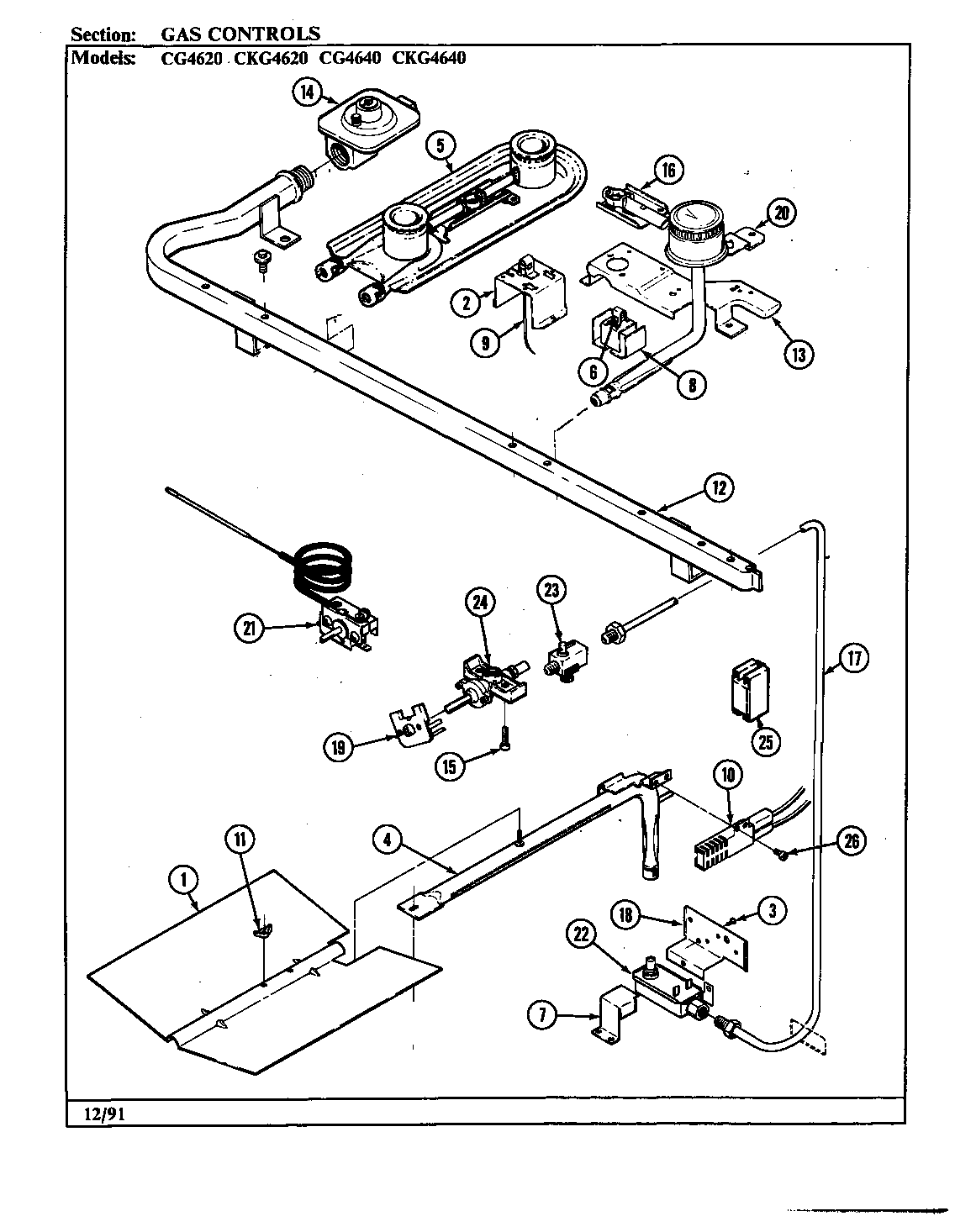 Hardwick CKG4642MA639RG controls diagram
