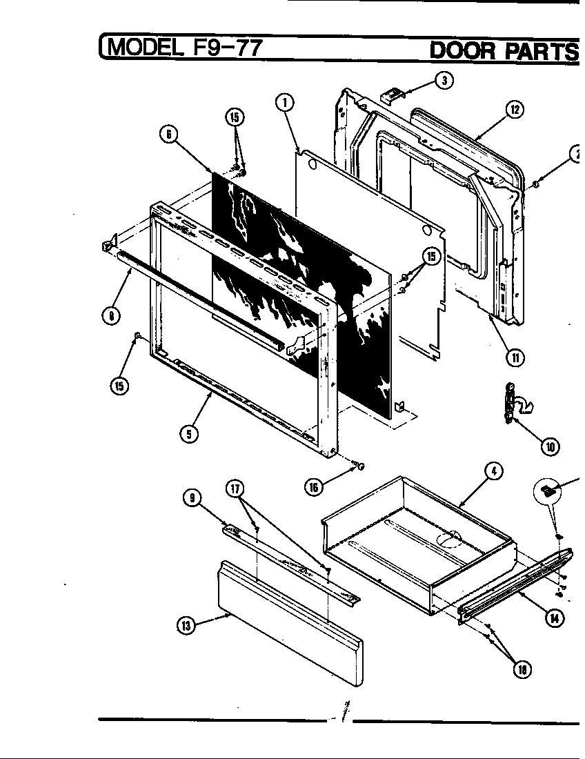 Hardwick EPF9-77W579AE door diagram