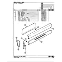 Hardwick CG9616W79R control panel diagram