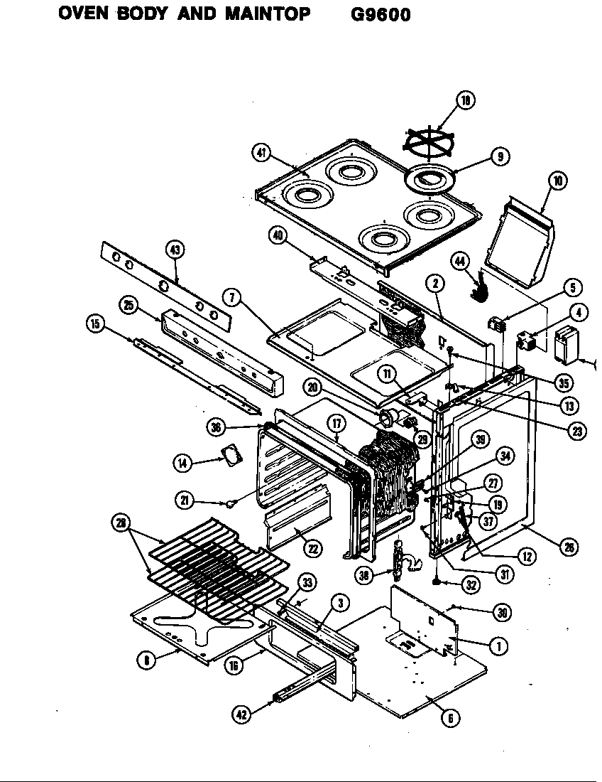 Hardwick CG9616A79R body diagram