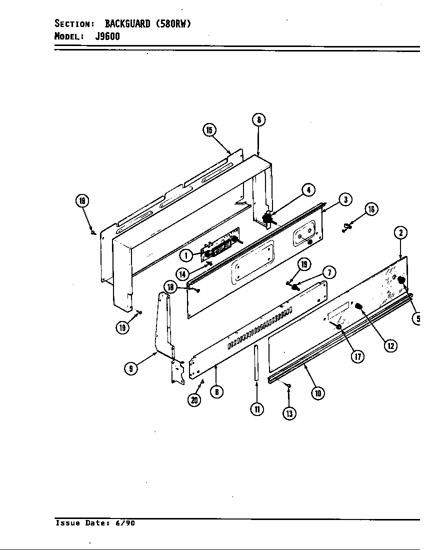 Hardwick CJ9641A590R control panel (580rw model) (ckj9641a580rw) (ckj9641w580rw) diagram
