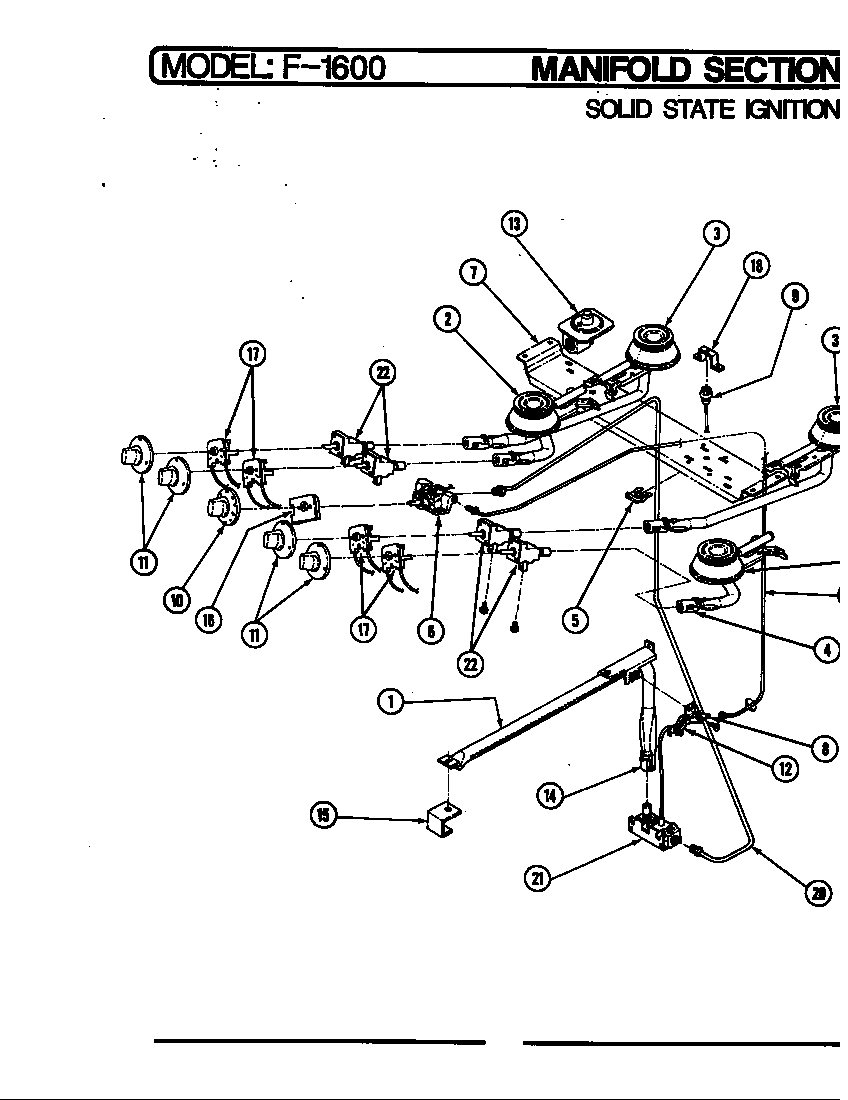 Hardwick CF1648W49RB controls (solid state) diagram