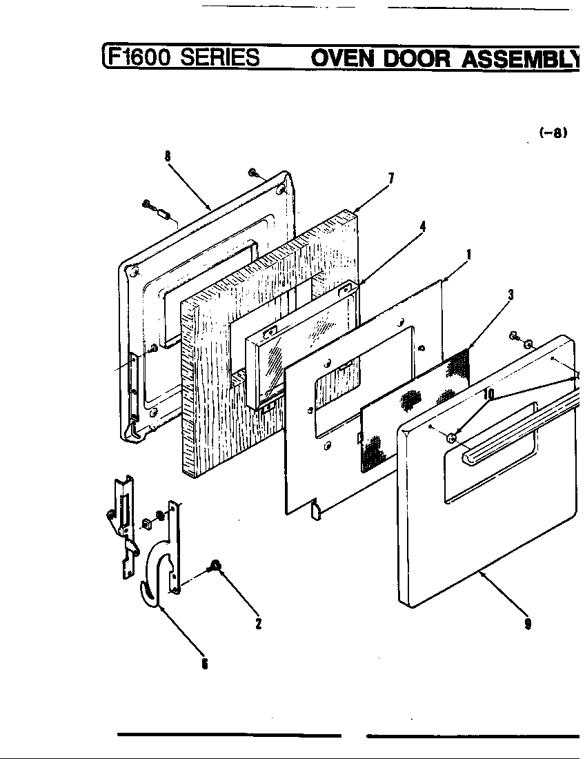 Hardwick CF1648W49RB door (-8 models) diagram