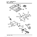 Magic Chef 22JN-7KLXV8 top assembly/gas controls diagram