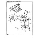 Magic Chef 22MW-7KLXV8 control panel/top assembly/body-lower diagram