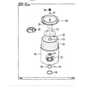 Maytag HWA2606W tub diagram