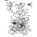 Magic Chef 34JA-4TKXW top assembly/body diagram