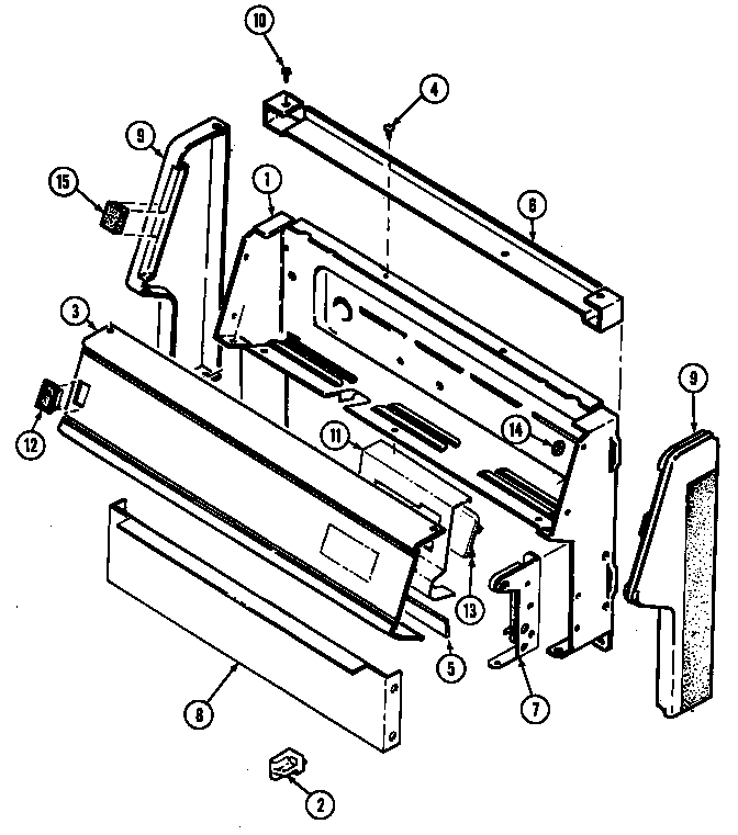 Maytag GM3267WUWM control panel diagram