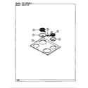 Magic Chef B35HN-92X-DGI top assy. diagram