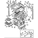 Maytag CRG7600AAW body diagram