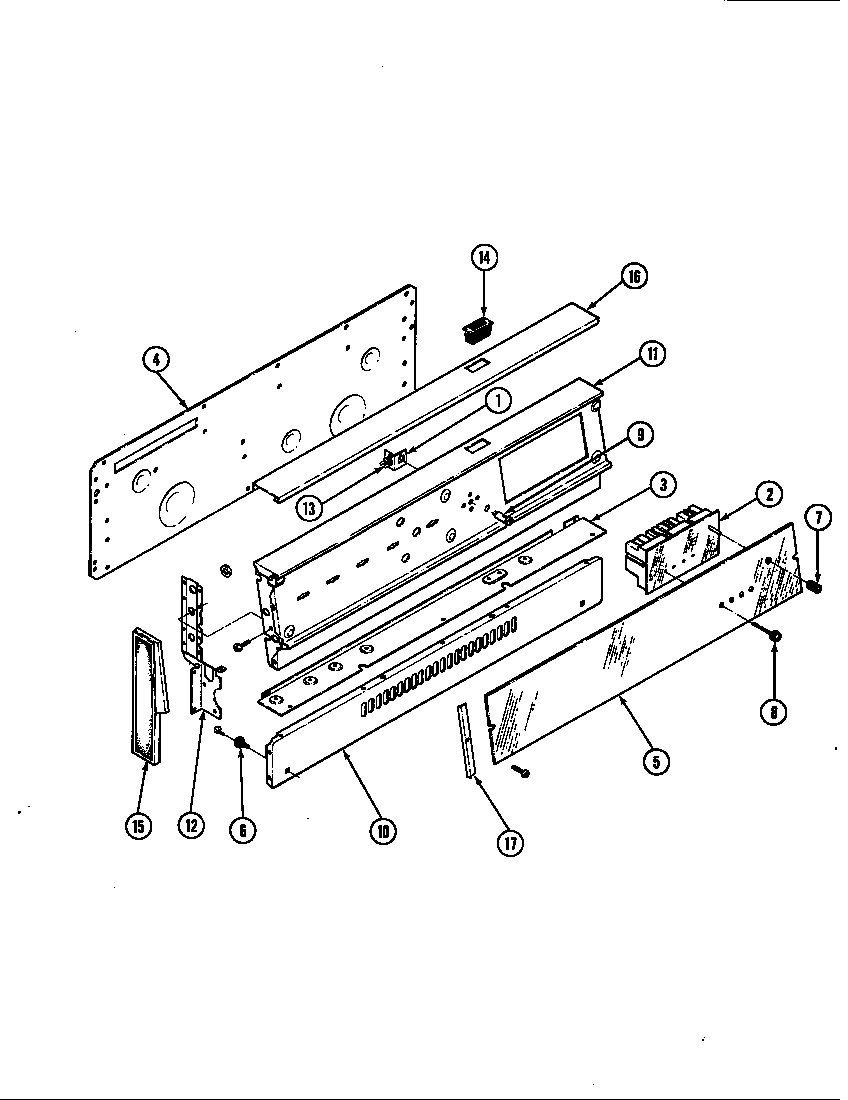 Magic Chef 34GN-3EKX backguard diagram