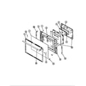 Magic Chef 34HY-3TKXW door parts diagram