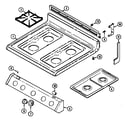 Magic Chef 3488XTW top assembly diagram