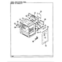 Magic Chef U41EA-14 body/control panel diagram