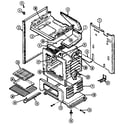 Magic Chef 6157WTW body/oven diagram