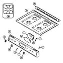 Magic Chef 6257XRW top assembly diagram